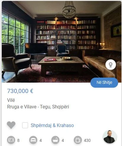 Tirane, shitet 2 Katshe Kati 2, 430 m² 730.000 € (PRANE TEGUT)