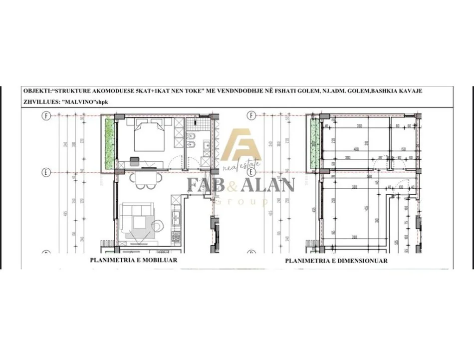 Golem, shitet apartament 1+1 Kati 3, 52 m² 65.500 € (Golem)