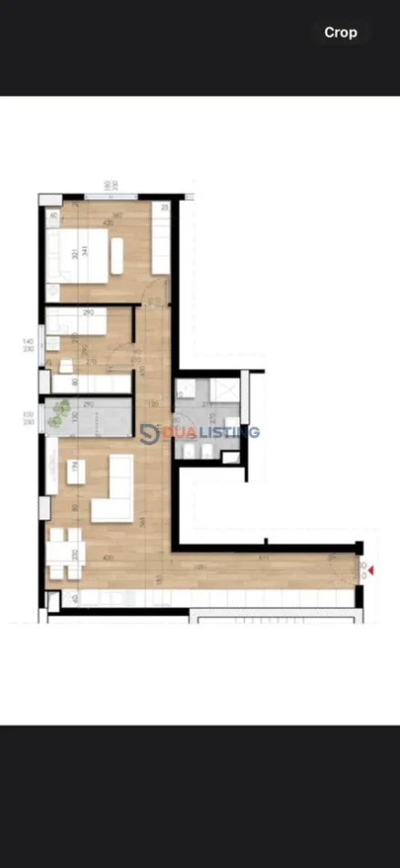 Tirane, shitet apartament 2+1 , 92 m² 155.720 € 