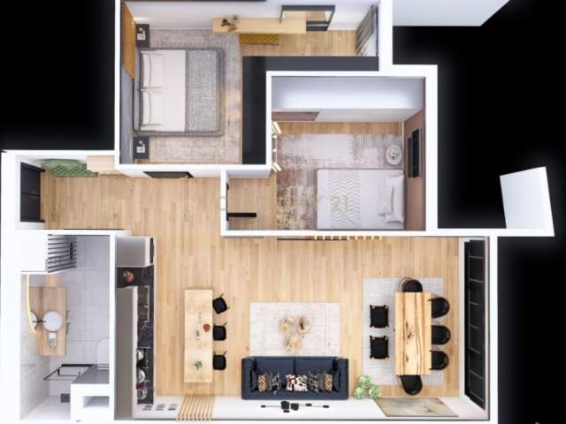 Tirane, shitet apartament 2+1+BLK 91 m² 117.000 Euro (Prane Spitalit Amerikan 3)