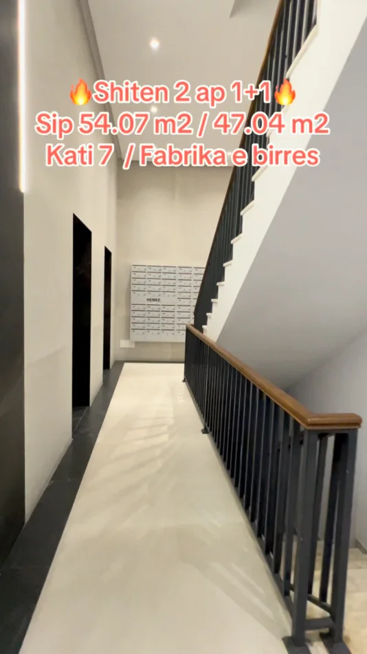 Tirane, shiten 2 ap 1+1 Kati 7, 57 m² 105.000 € (Rrg kavajes)
