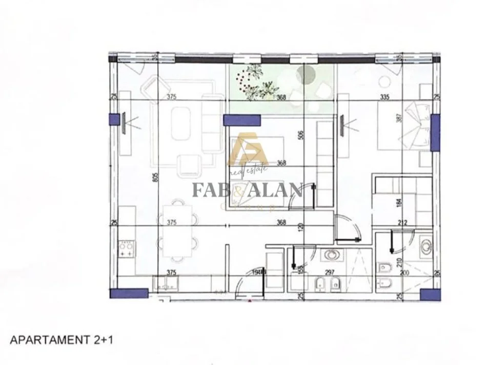 Tirane, shitet apartament 2+1 Kati 2, 117 m² 303.200 € (Komuna e Parisit)