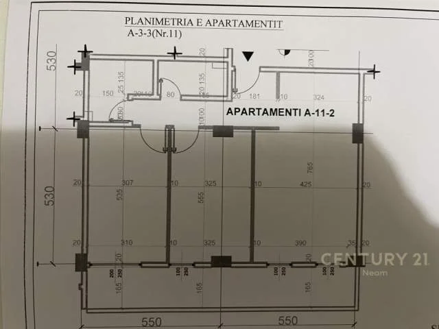 Shqiperi, shitet apartament 2+1 Kati 5, 120 m² 115.000 Euro (pallatet Cabej)