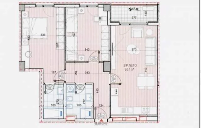 Tirane, shitet apartament Kati 2, 107 m² 1.350 Euro/m2