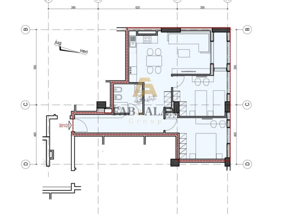 Tirane, shitet apartament 2+1 Kati 3, 98 m² 250.000 € (Pazari i Ri)