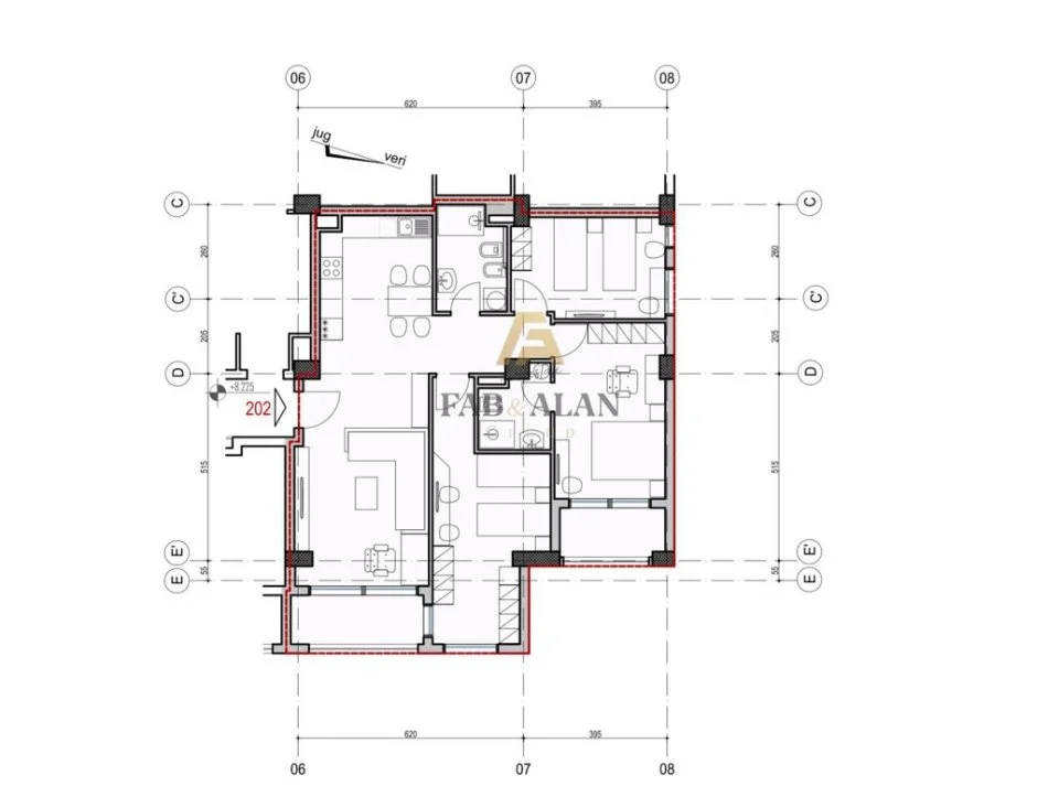Tirane, shitet apartament 3+1 Kati 2, 132 m² 337.000 € (Pazari i Ri)