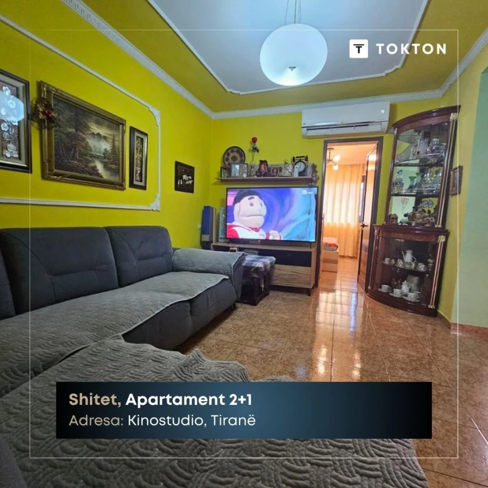 Tirane, shitet apartament 2+1 Kati 1, 75 m² 77.000 € (Kinostudio)