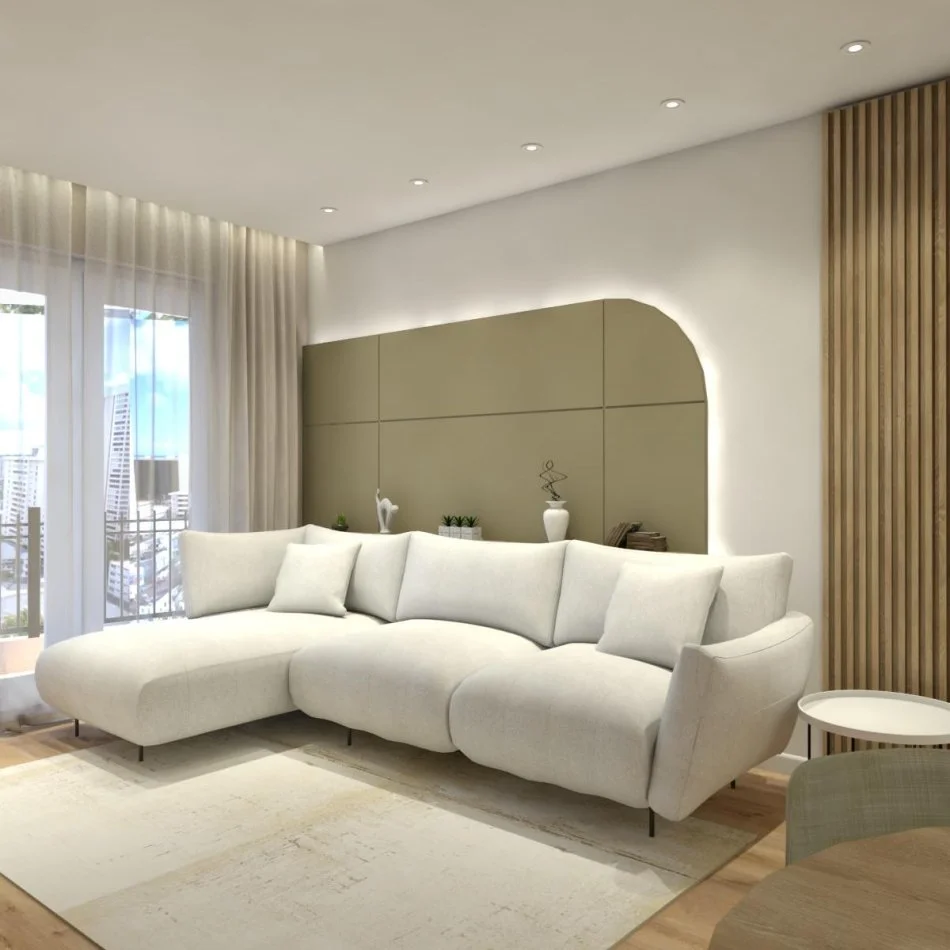 Tirane, jepet me qera apartament 1+1 Kati 9, 70 m² 500 € (Konpleksi Golden Park)