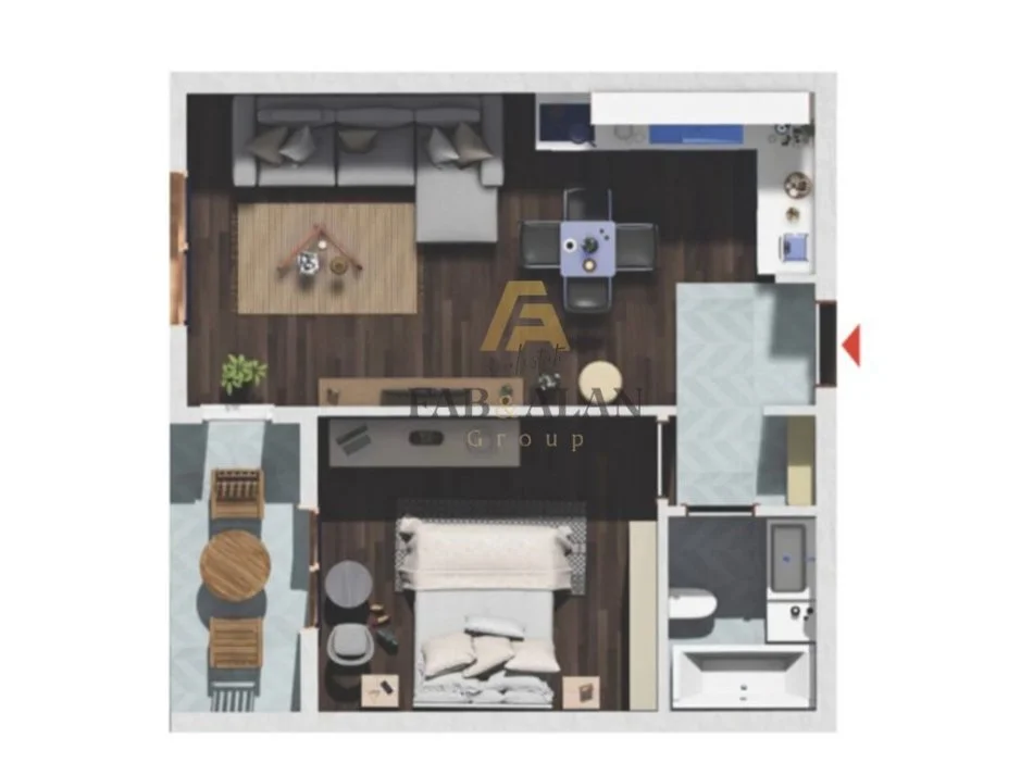 Shqiperi, shitet apartament 1+1 Kati 6, 65 m² 55.000 € (Kamez, Rruga Berisha)