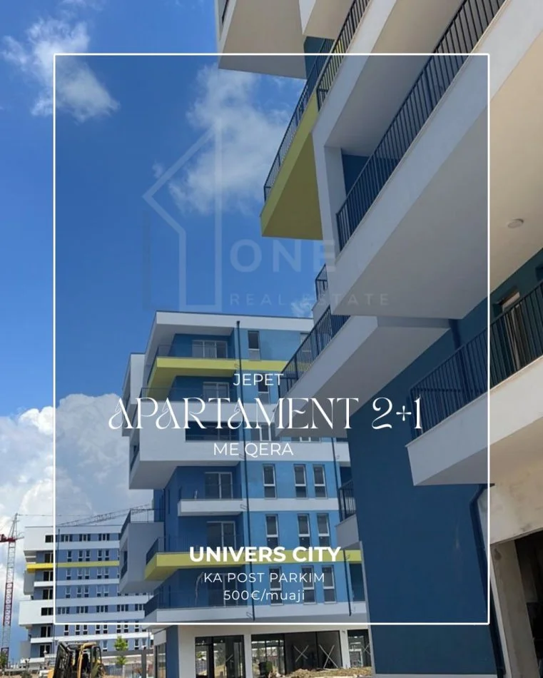 Tirane, jepet me qera apartament 2+1 Kati 5, 95 m² 500 € 