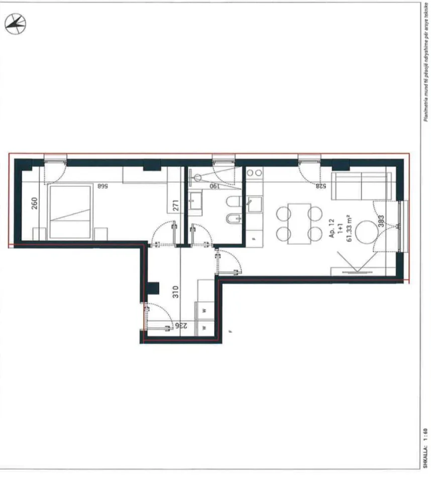 Dhermi - Palase, shitet apartament 1+1 , 73 m² 217.000 € (Sun Palase Residence)