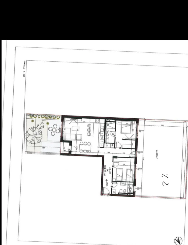 Tirane, shitet apartament 2+1 Kati 2, 121 m² 340.000 € (Mujll - Bathore)