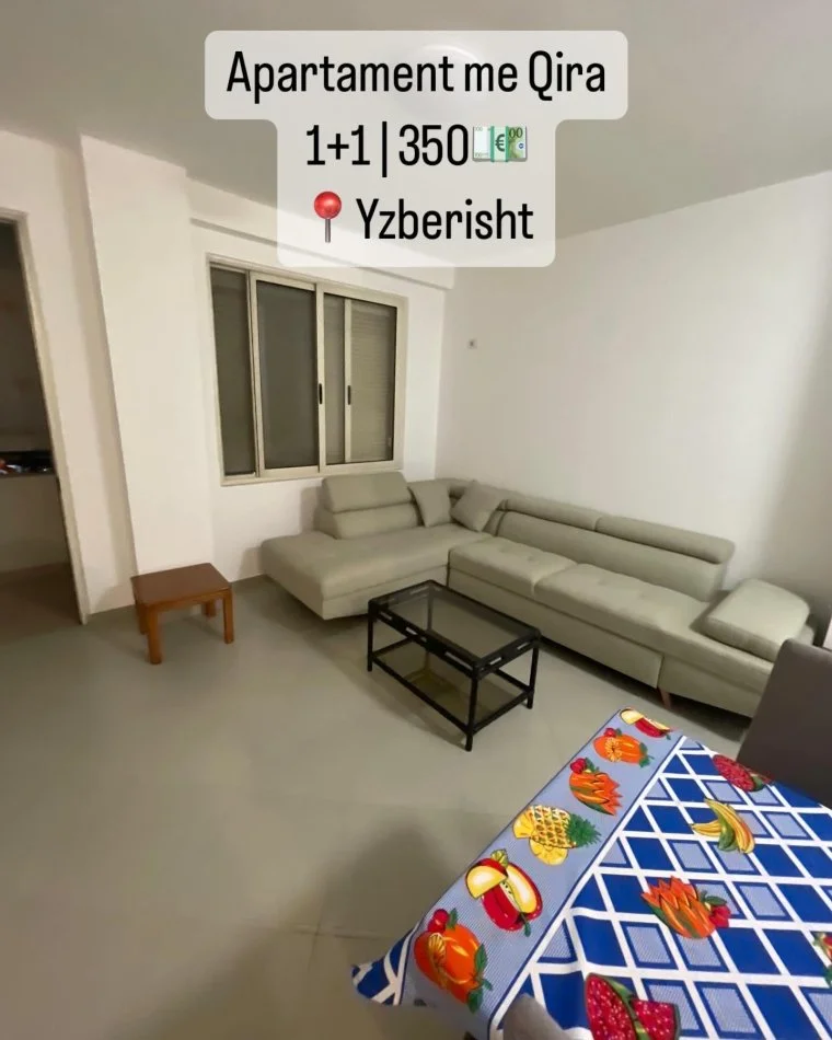 Tirane, jepet me qera apartament 1+1 , 350 € (Yzberisht)