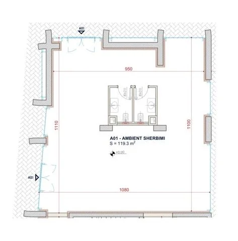 Tirane, shes ambjent biznesi Kati 0, 119 m² 715.800 Euro (Bulevardi i Ri)