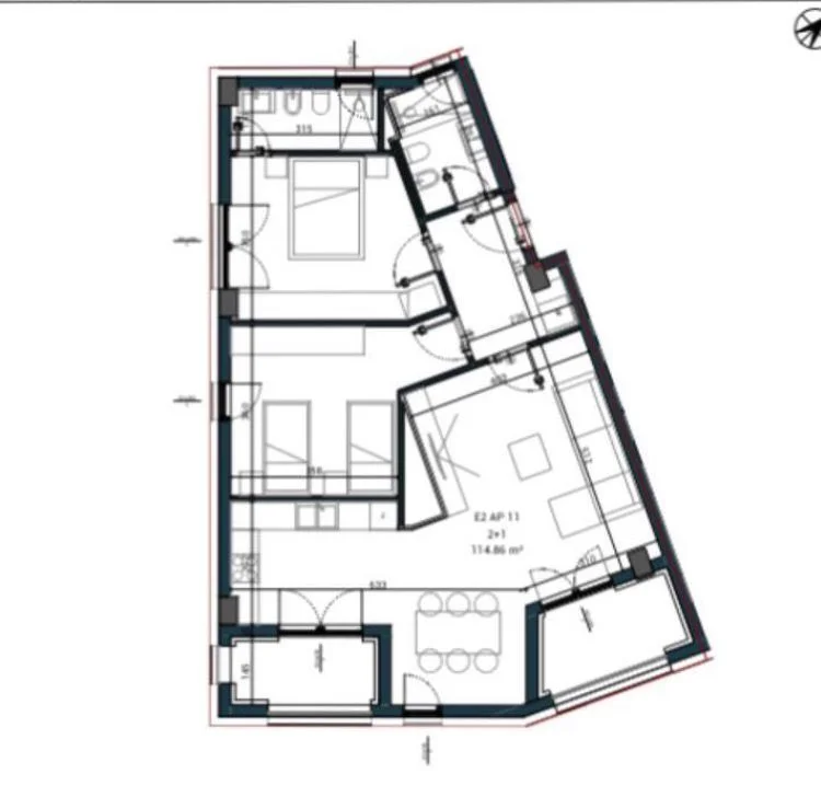 Borsh, shitet apartament 2+1+Aneks+Ballkon Kati 1, 136 m² 297.000 € (borsh)