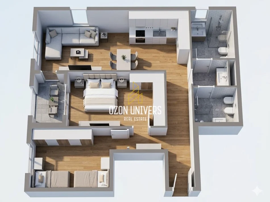 Tirane, shitet apartament 2+1+Ballkon Kati 4, 115 m² 149.500 € (Tirana Entry III, ish Dogana)