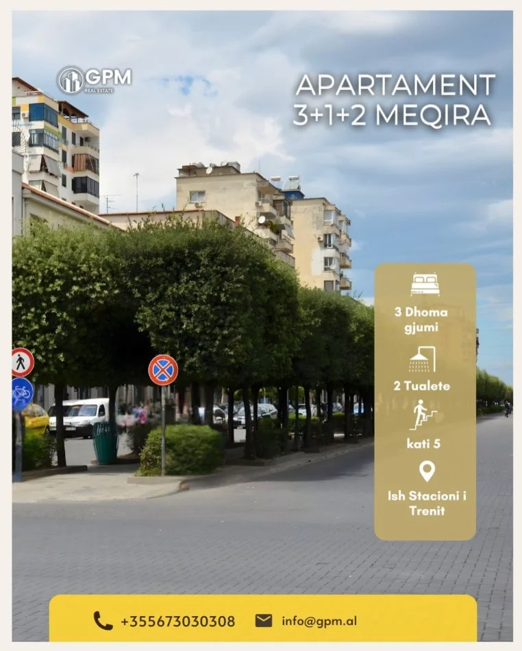 Tirane, jepet me qera apartament 3+1 Kati 5, 400 €