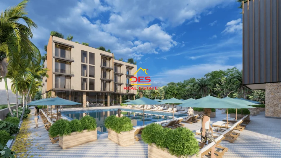Dhermi - Palase, shitet apartament 2+1+Ballkon Kati 0, 107 m² (Palasë)