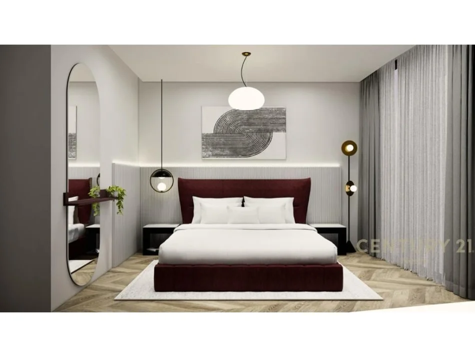 Tirane, jepet me qera apartament 1+1 Kati 5, 75 m² 1.100 € (liqeni i tiranes)