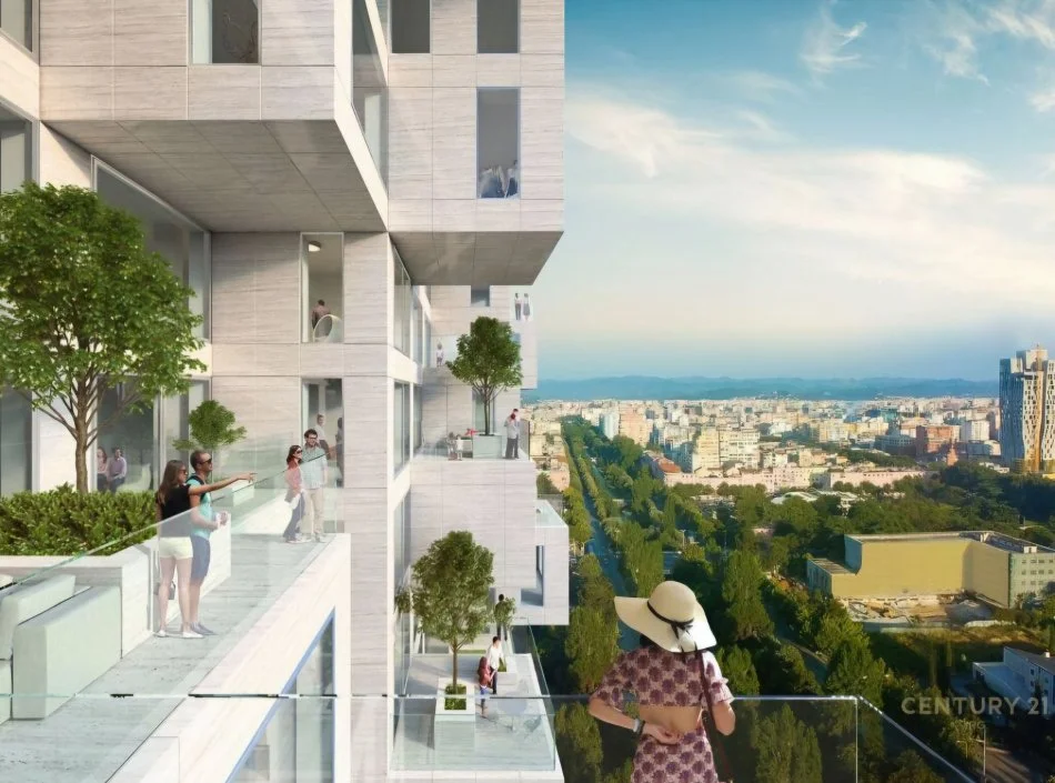 Tirane, shitet apartament+verande | Penthouse 1+1 Kati 21, 237 m² 975.000 € (Rr Elbasanit)