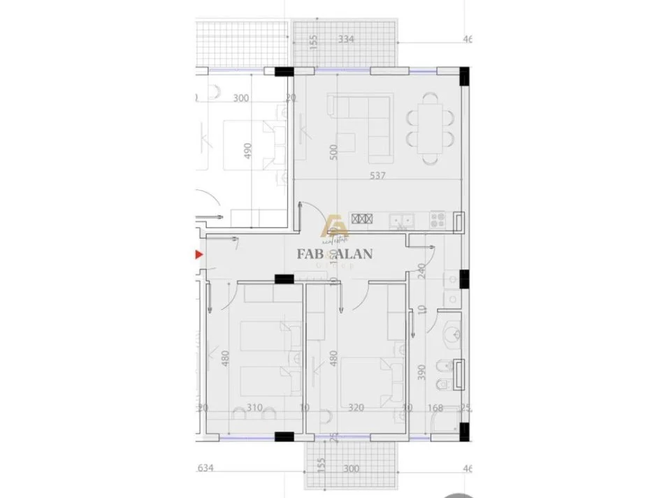 Tirane, shitet apartament 2+1 , 110 m² 187.000 € (Mjull Bathore)