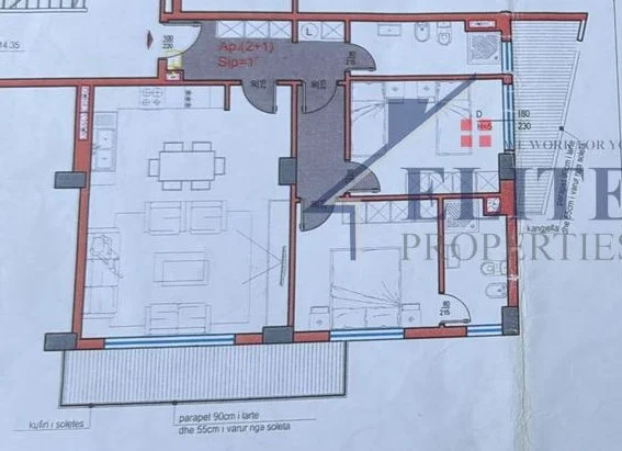 Tirane, shitet apartament 2+1+Ballkon Kati 4, 119 m² 137.000 € (Yzberisht)