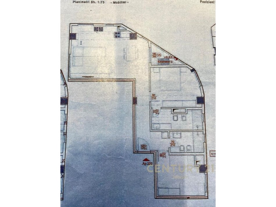 Tirane, shitet apartament 2+1 Kati 2, 111 m² 283.050 € (Neom89052)