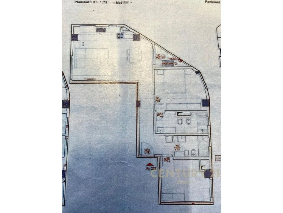 Tirane, shitet apartament 2+1 Kati 2, 111 m² 283.050 € (Neom89052)