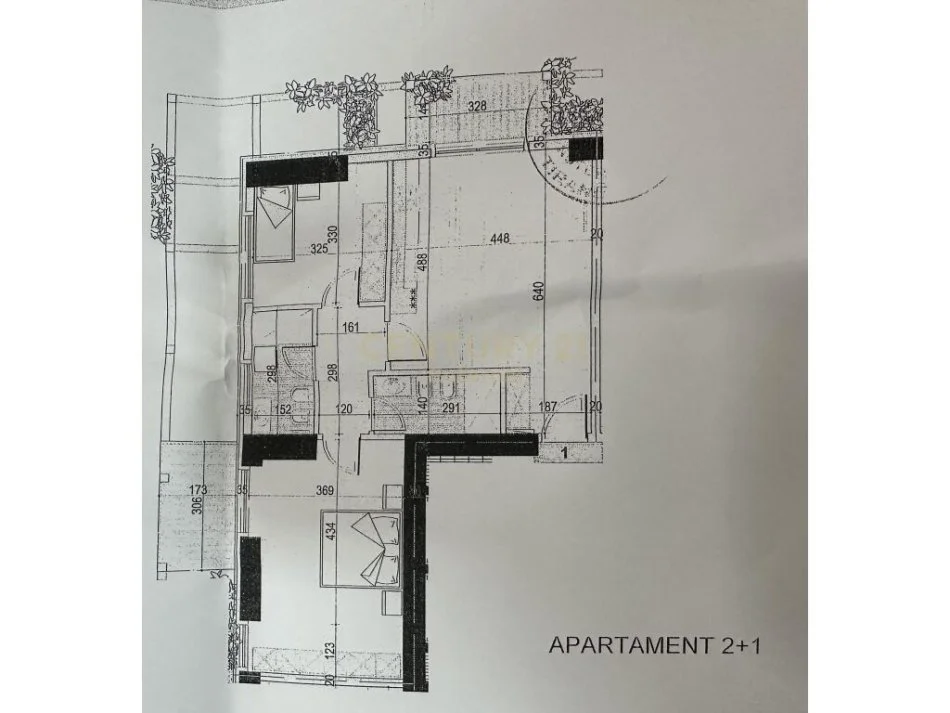 Tirane, jepet me qera apartament 2+1 Kati 8, 110 m² 950 € (e kavajes)