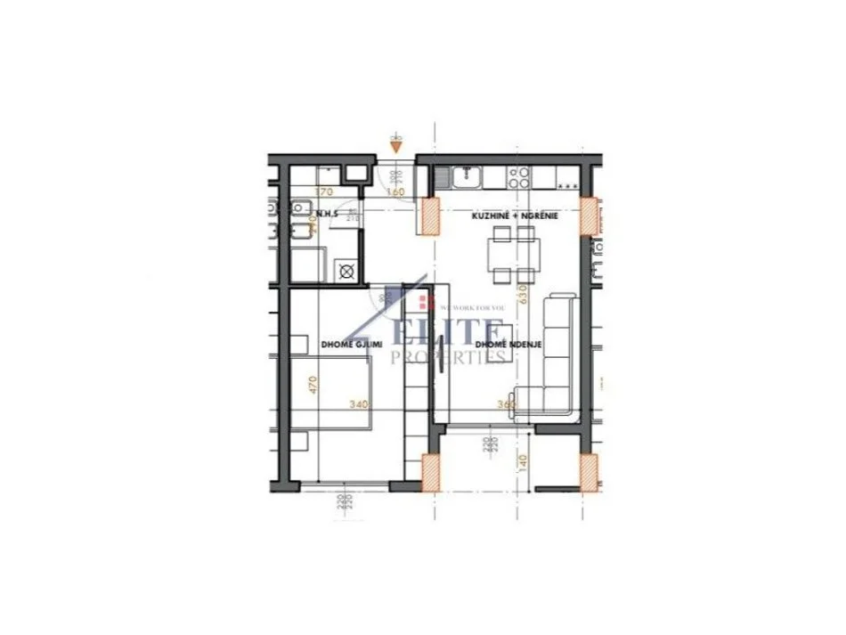 Tirane, shitet apartament 1+1+Ballkon Kati 9, 71 m² 105.900 € (Ish Fusha e Aviacionit)