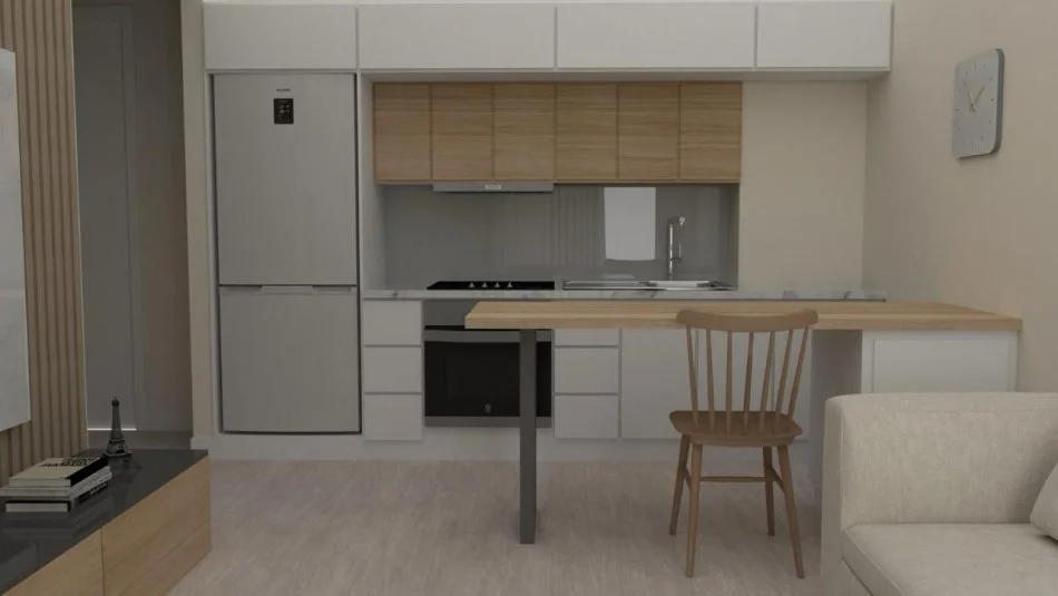 Tirane, shitet apartament 1+1 Kati 3, 53 m² 95.000 € (RESIDENCA KAIMI,ALI DEM.)