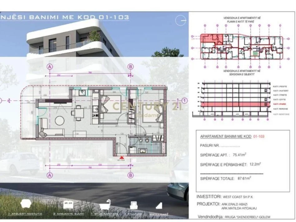 SHITET APARTAMENT 2+1 PRANE DETIT NE GOLEM, NDERTIM I RI! MUNDESI PAGESE ME KESTE !!