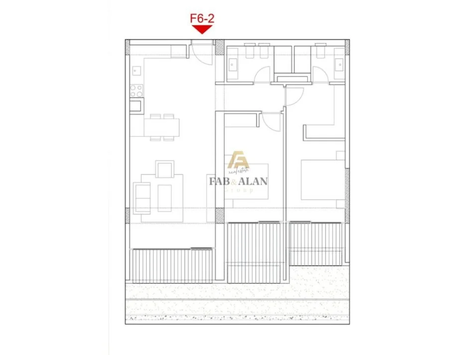 Dhermi - Palase, shitet apartament 2+1 Kati 6, 142 m² 537.100 € (Palase)