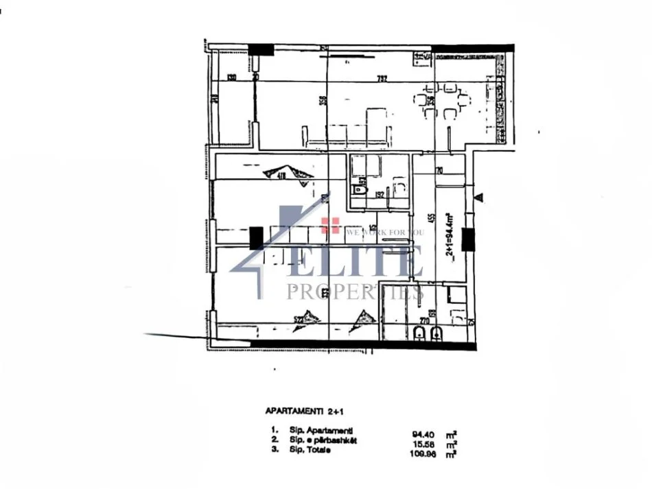 Tirane, shitet apartament 2+1+Ballkon Kati 4, 110 m² 125.000 € (Paskuqan)