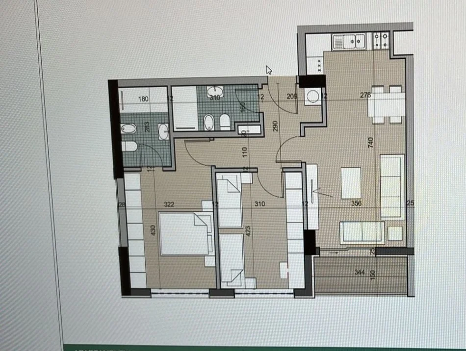 Tirane, jepet me qera apartament 2+1+Ballkon Kati 3, 104 m² 114.000 € (Rruga Gryka e kacanikut)