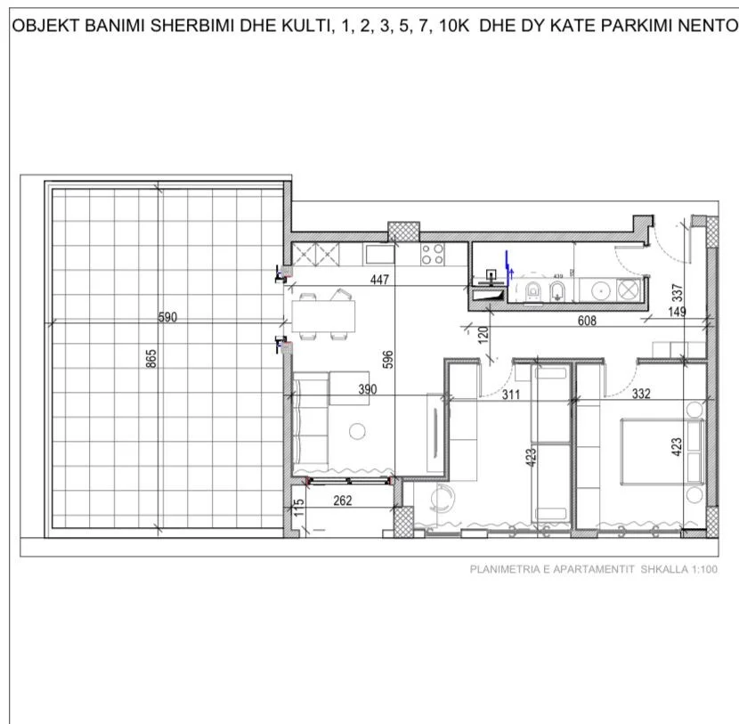 Tirane, shitet apartament 3+1 Kati 3, 236.400 € (Porcelan)