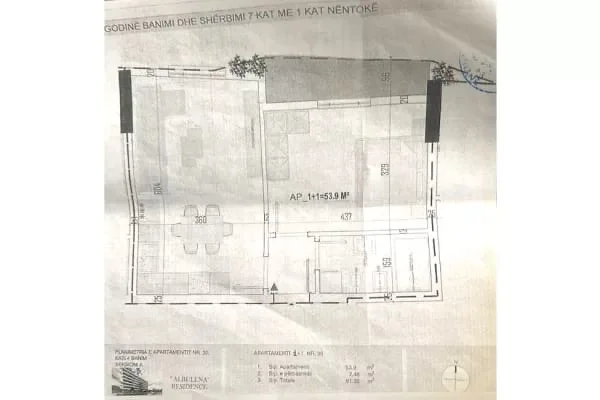 Tirane, shitet apartament 1+1 , 75.000 € (Paskuqan)