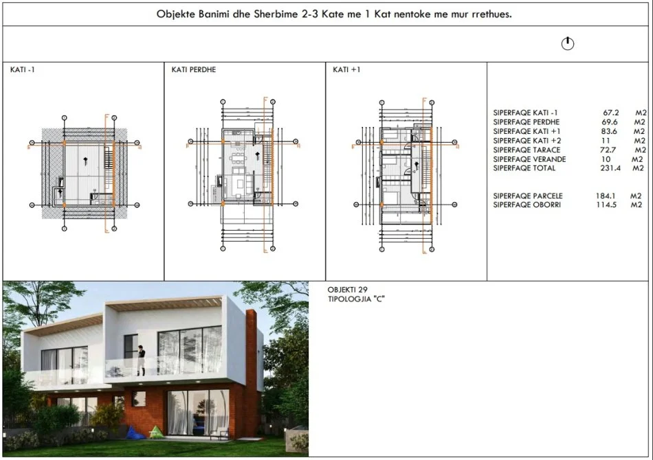 Tirane, shitet Vile 4+1+Ballkon Kati 2, 232 m² 450.000 € (seit bathore)