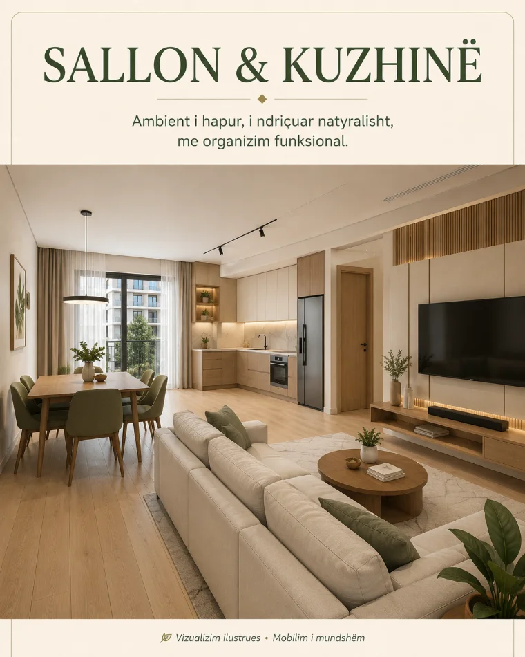 Tirane, shes apartament 2+1+Ballkon Kati 2, 100 m² 150.360 € (Rruga Simon Gjoni)