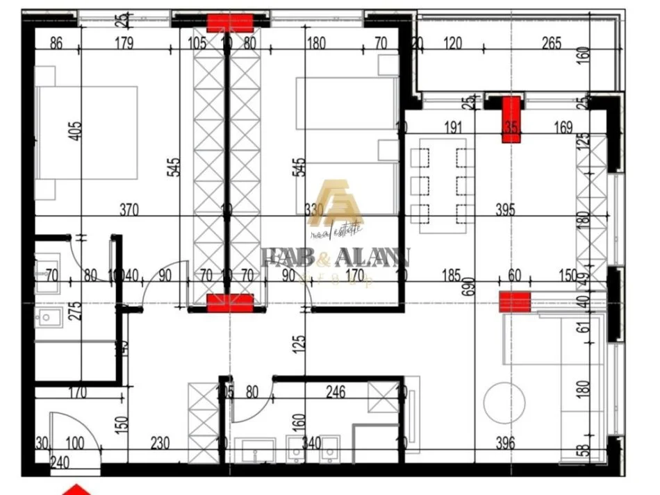 Tirane, shitet apartament 2+1 , 117 m² 105.600 € (Paskuqan)