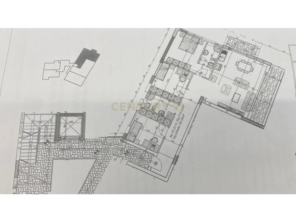 Tirane, shitet apartament 3+1+Ballkon Kati 3, 139 m² 348.500 € (LIQENI I THATE)