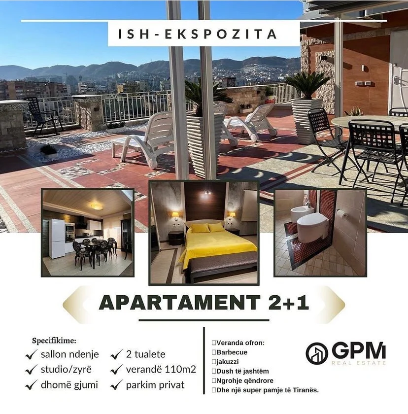 Tirane, shitet apartament duplex 2+1 Kati 7, 254 m² 490.000 € (Ish Ekspozita)