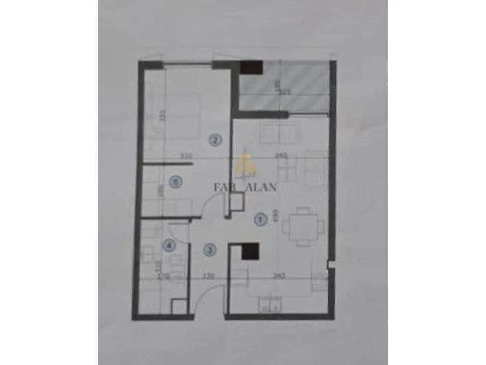Tirane, shitet apartament 1+1 Kati 3, 74 m² 177.840 € (Bulevardi i Ri)