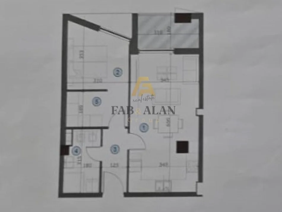 Tirane, shitet apartament 1+1 Kati 3, 74 m² 176.640 € (Bulevardi i Ri)