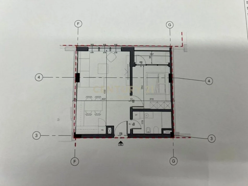 Tirane, shitet apartament 1+1 Kati 1, 109.000 € (bulevard i ri)
