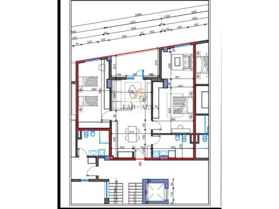 Tirane, shitet apartament 2+1 Kati 5, 121 m² 129.570 € (Paskuqan)