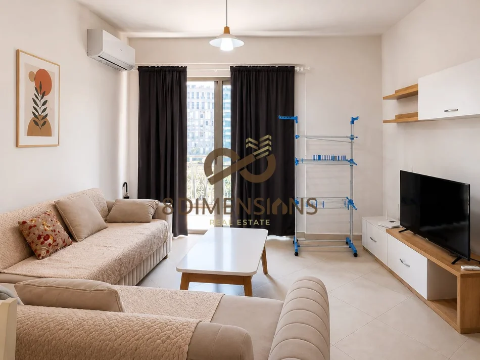 Tirane, jepet me qera apartament 1+1+Ballkon Kati 4, 67 m² 580 € (Tek Fusha e Aviacionit, D8241A-245)