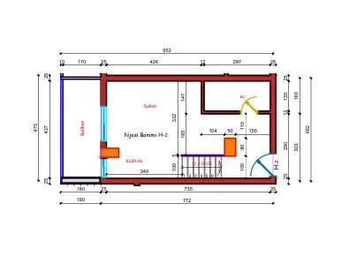Vlore, shitet apartament duplex 1+1 Kati 1, 72 m² 114.400 € (Lagjja Pavarësia)