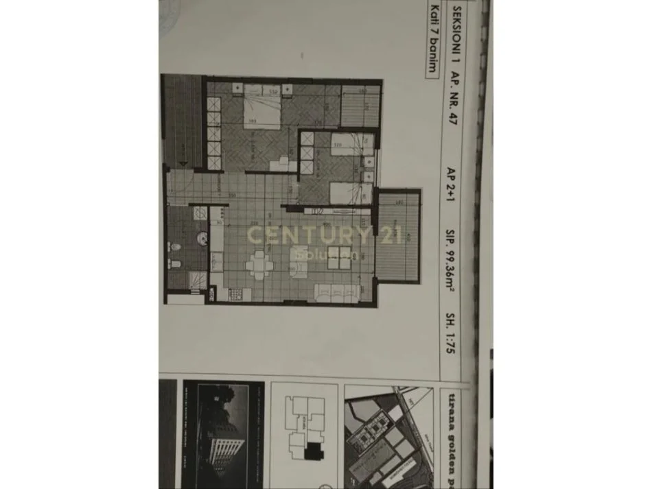 Tirane, shitet apartament Kati 7, 160.000 € 