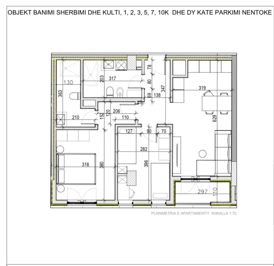 Tirane, shitet apartament 2+1 Kati 8, 99 m² 165.000 € 